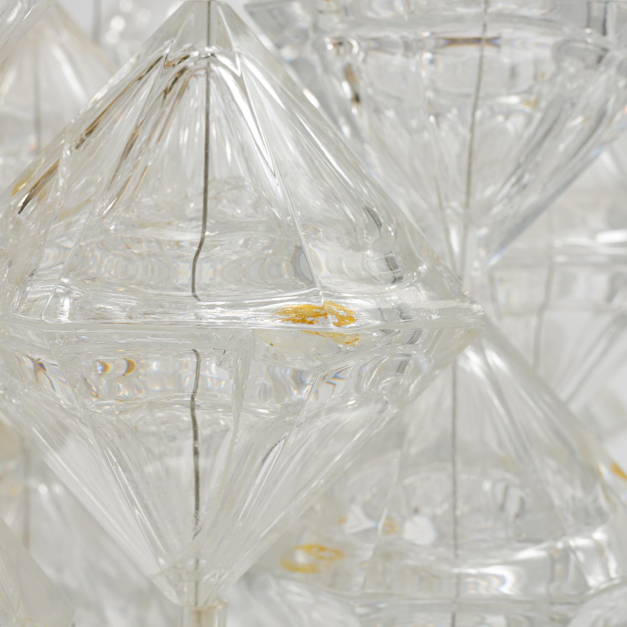 Carl Fagerlund, ceiling lamp, Sirius 2357/111, Orrefors circa 1977.