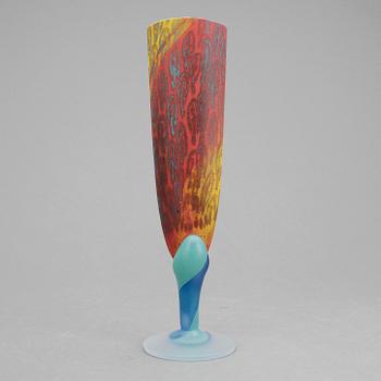 SKULPTUR/OBJEKT, glas, Kjell Engman, Kosta Boda, Atelier, signerad.