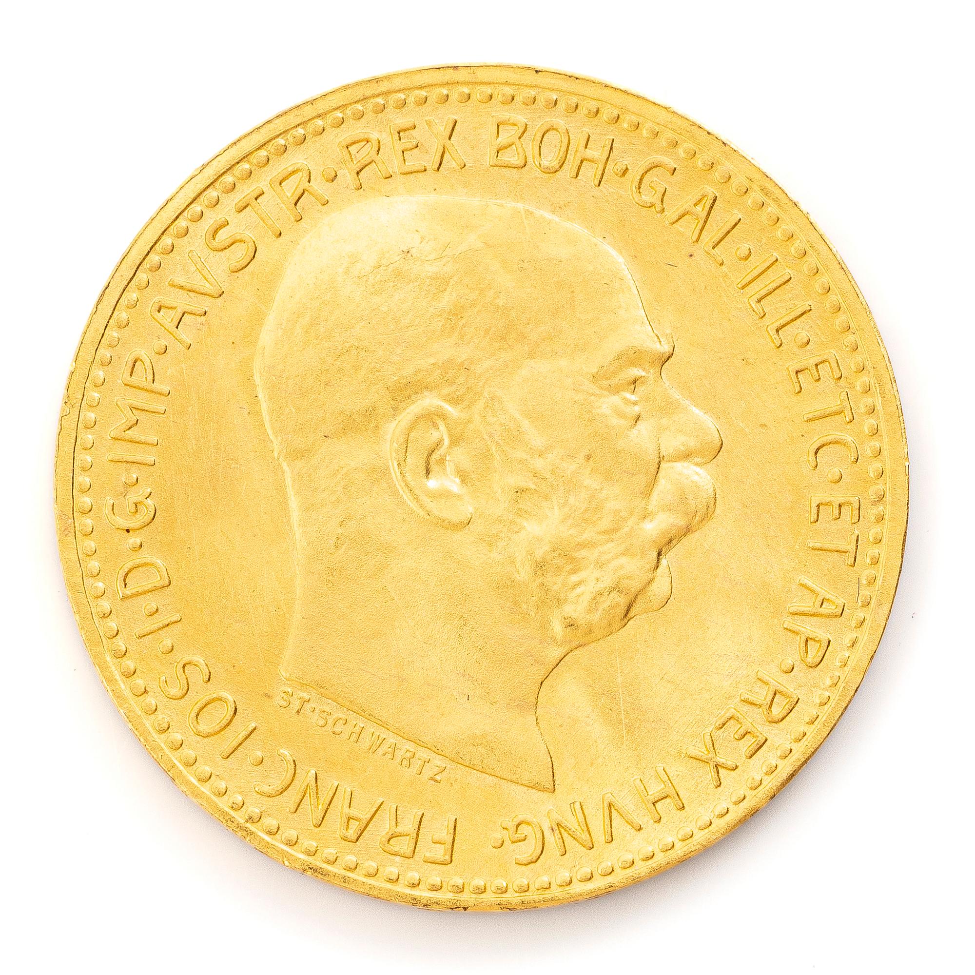 Guldmynt, Österrike-Ungern, Franz Josef, 20 Corona, 1915.