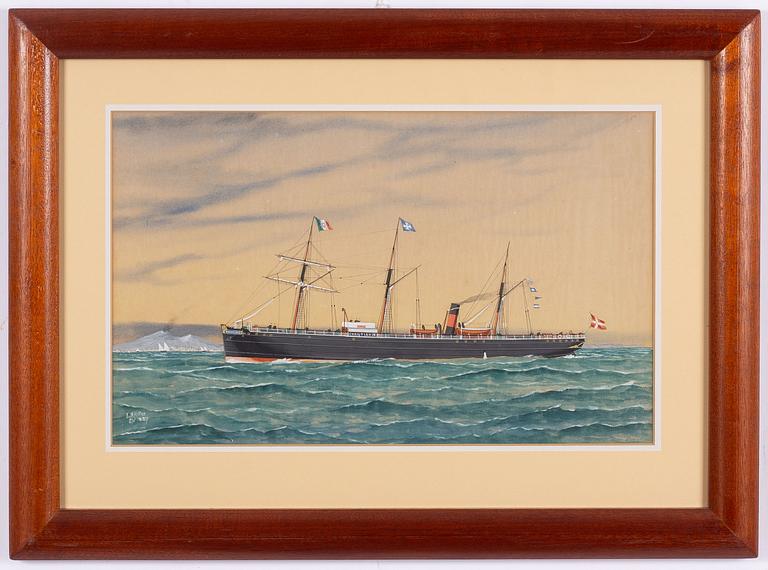 E H Kittoe (1800-/1900-tal), "S/S Christian IX".