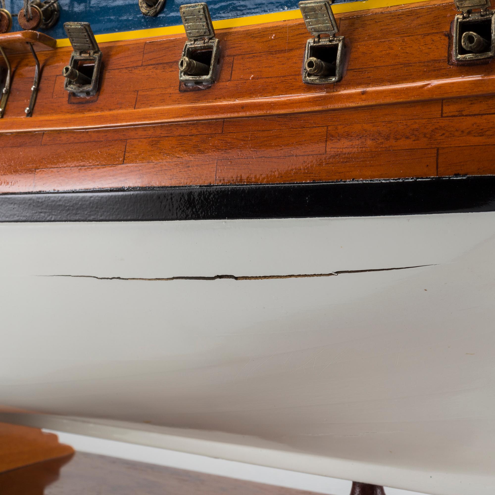 Model ship, wood, "Gothenburg", late 20th century,