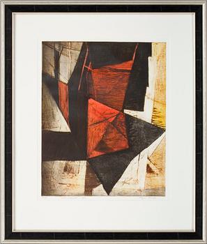 OKÄND KONSTNÄR, etsningar 6 st, Japan, otydl. signatur, numrerade.