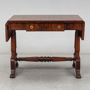 KLAFFBORD, Empire, stockholmsarbete, otydligt signerat och daterat 1833.