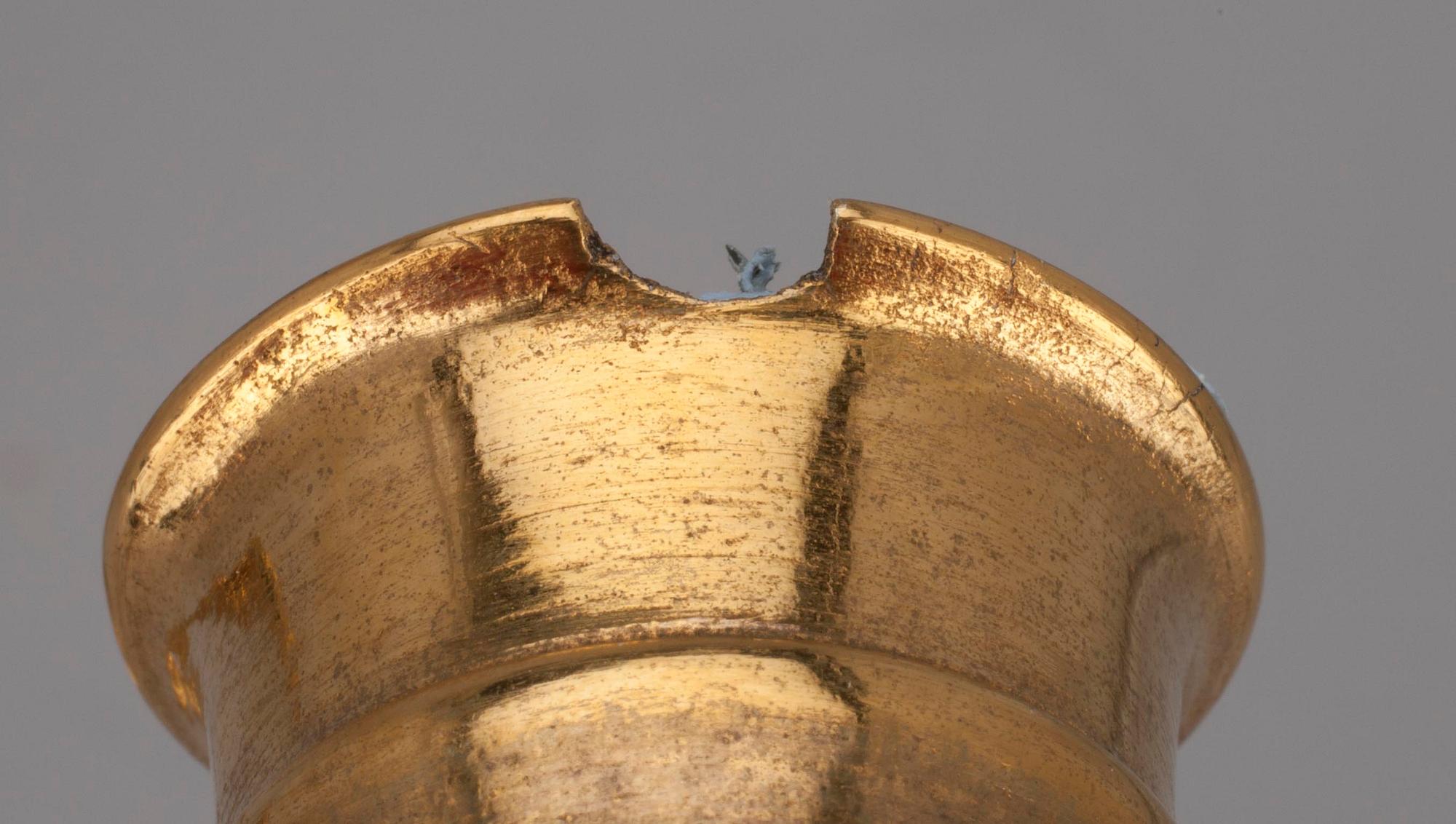 LJUSSTAKAR, ett par, mässing, 1800-talets första hälft.