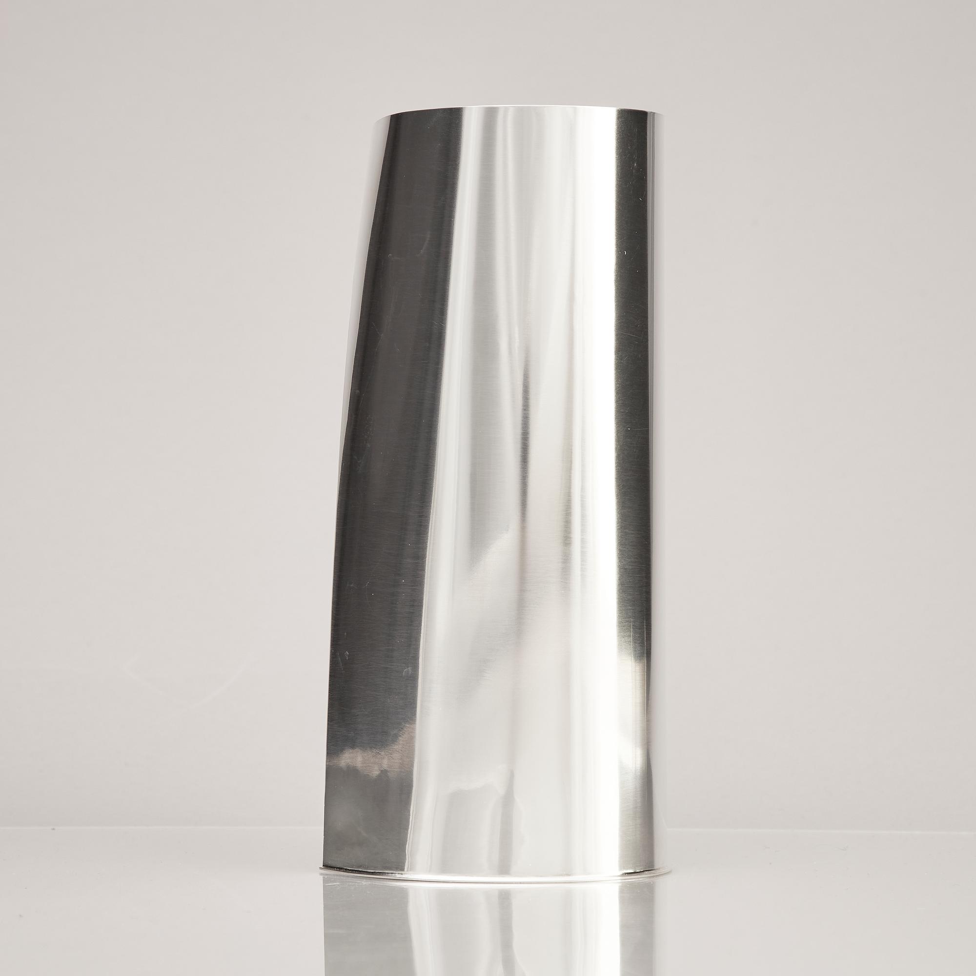 A sterling silver vase, mark of Rolf Lindståhl, Stockholm 2013.