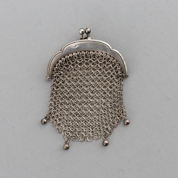 A russian silver purse, Odessa, early 20th century.