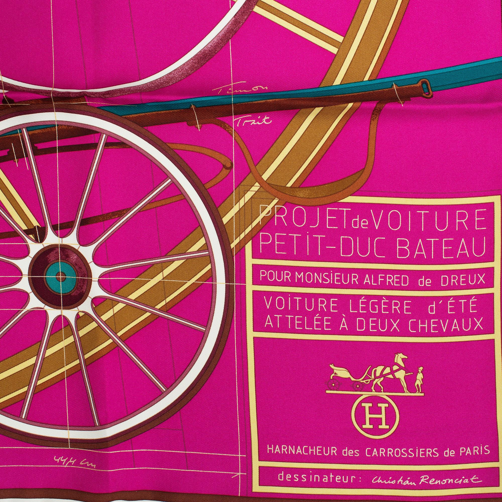 Hermès, a 'Petit-Duc' silk scarf.