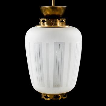 1940s ceiling lamp, height 50 cm.