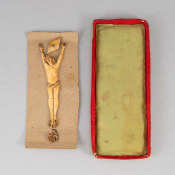 KRUCIFIX, ben, 1700-tal.