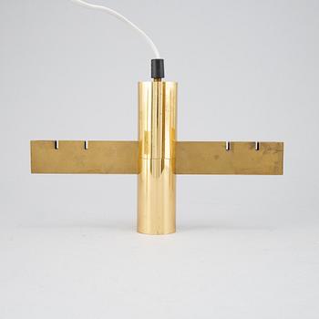 Hans-Agne Jakobsson, four brass ceiling lamps, Markaryd.