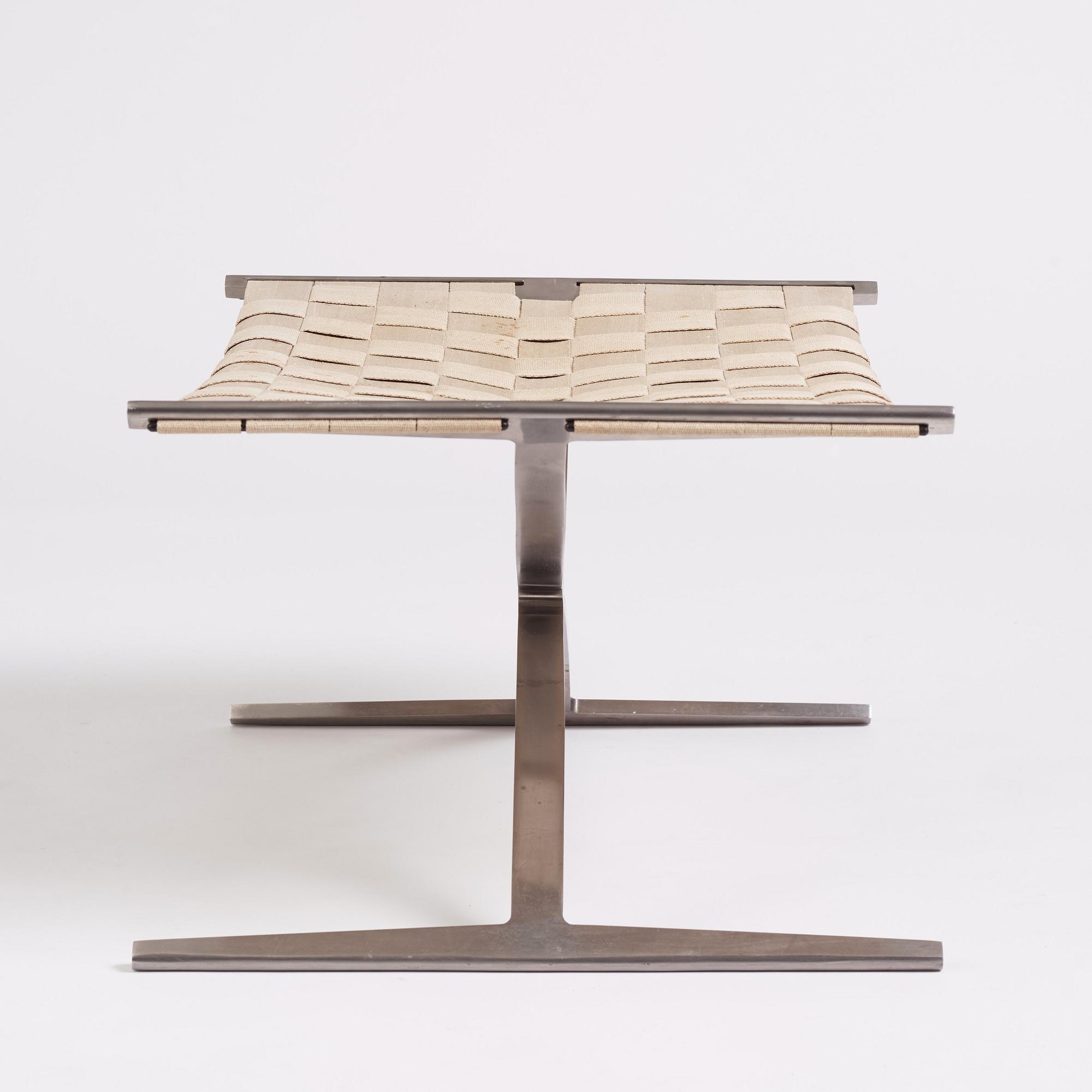 Preben Fabricius & Jørgen Kastholm, taburett, modell "4391", Bo-Ex, Danmark, tidigt 1960-tal.