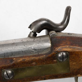 Slaglåspistol, svensk, m/1820-49 flankör.