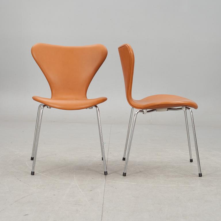 STOLAR, 6 st, "sjuan", Arne Jacobsen, Fritz Hansen.