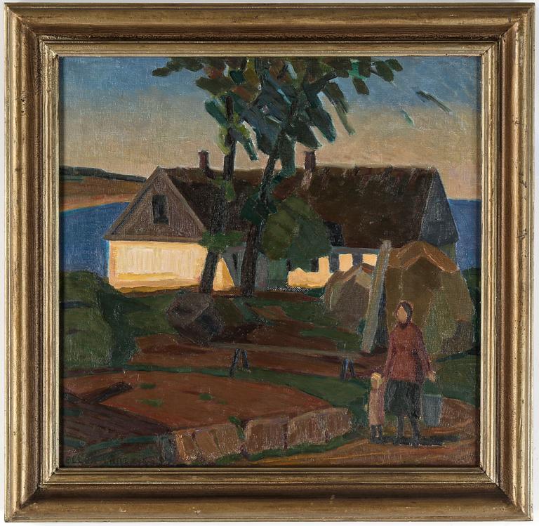 ELLEN TROTZIG, olja på duk, signerad och daterad- 27.