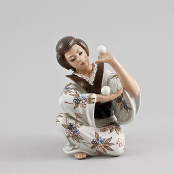 FIGURIN, porslin, Dahl Jensen, Danmark, 1900-tal.