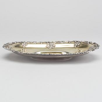 A Russian 19th century silver plate mark of Ivan Gubkin (probably) assayer AA Kovalsky Moscow 1846, weight ca 348 gr.