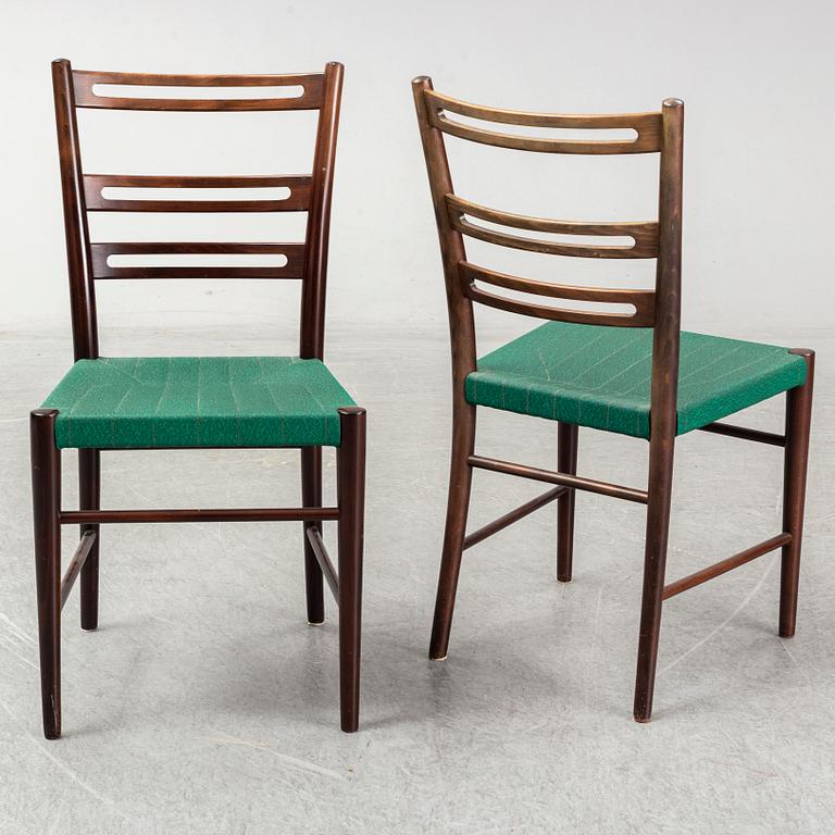 Four 1930s/1940s chairs by Gemla, Sweden.