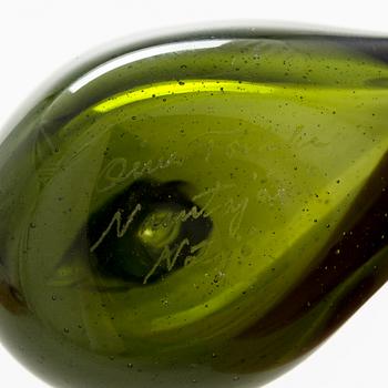 Oiva Toikka, Glasfåglar, 3 st, glas. Signerade O Toikka Nuutajärvi Notsjö.