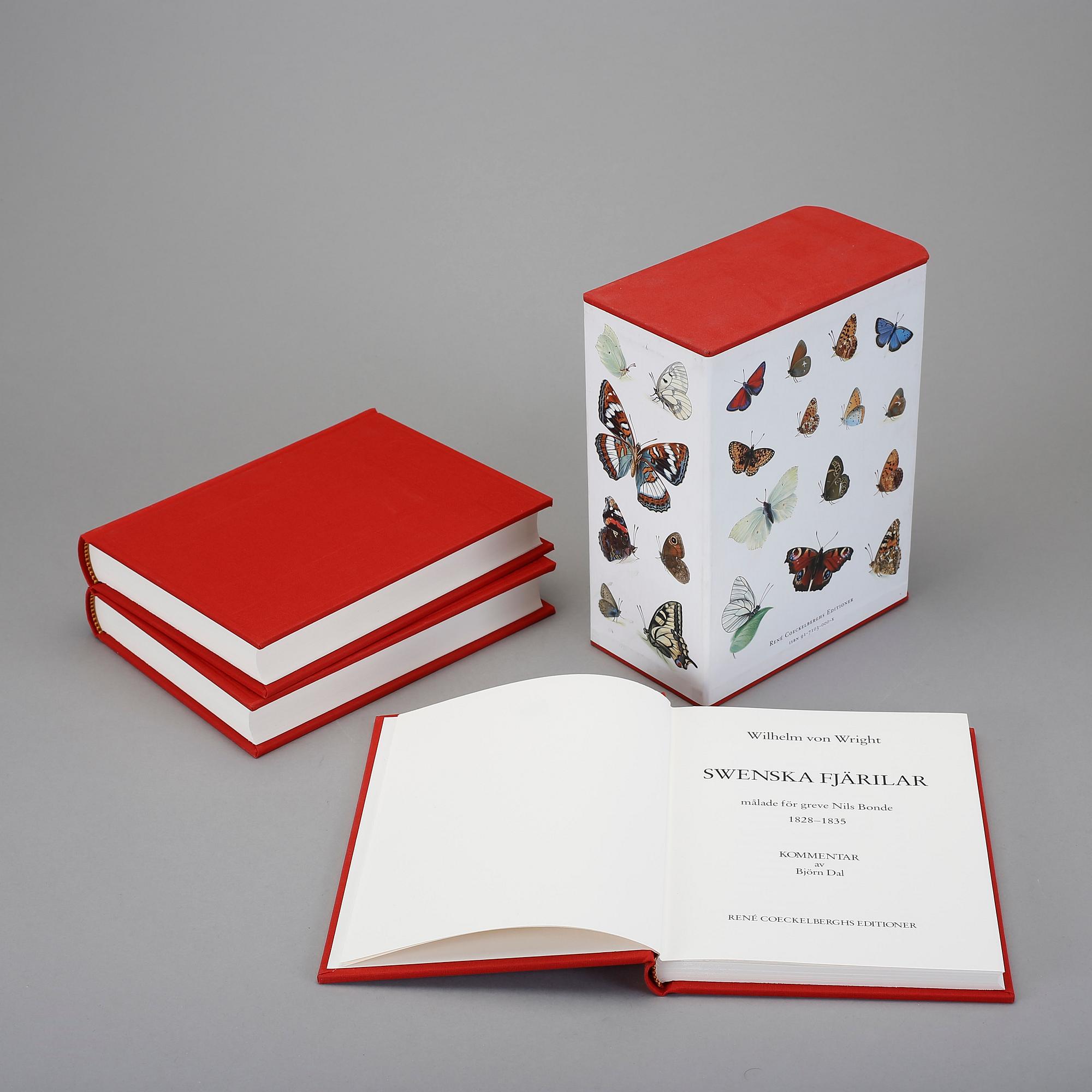 BÖCKER, 3 band, Swenska Fjärilar, 1-3,  Rene Coeckelberghs Editioner, 1989.
