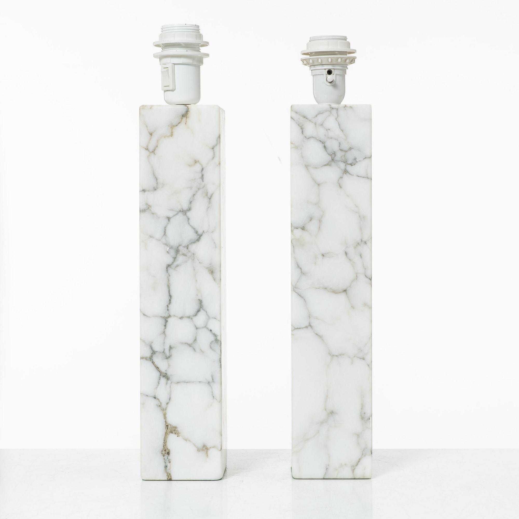 Table lamps, a pair, Bergboms, second half of the 20th century.