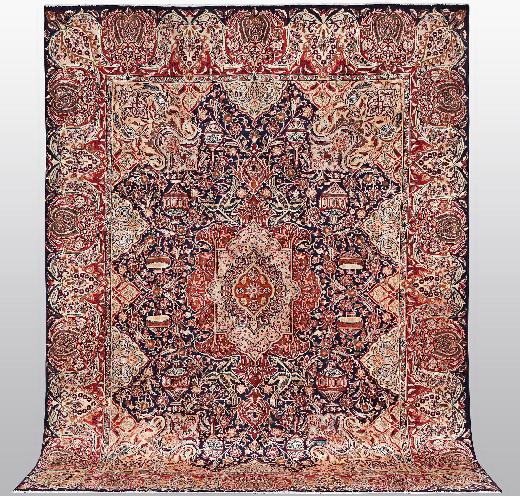 A carpet, Kashmar, ca 384 x 296 cm.