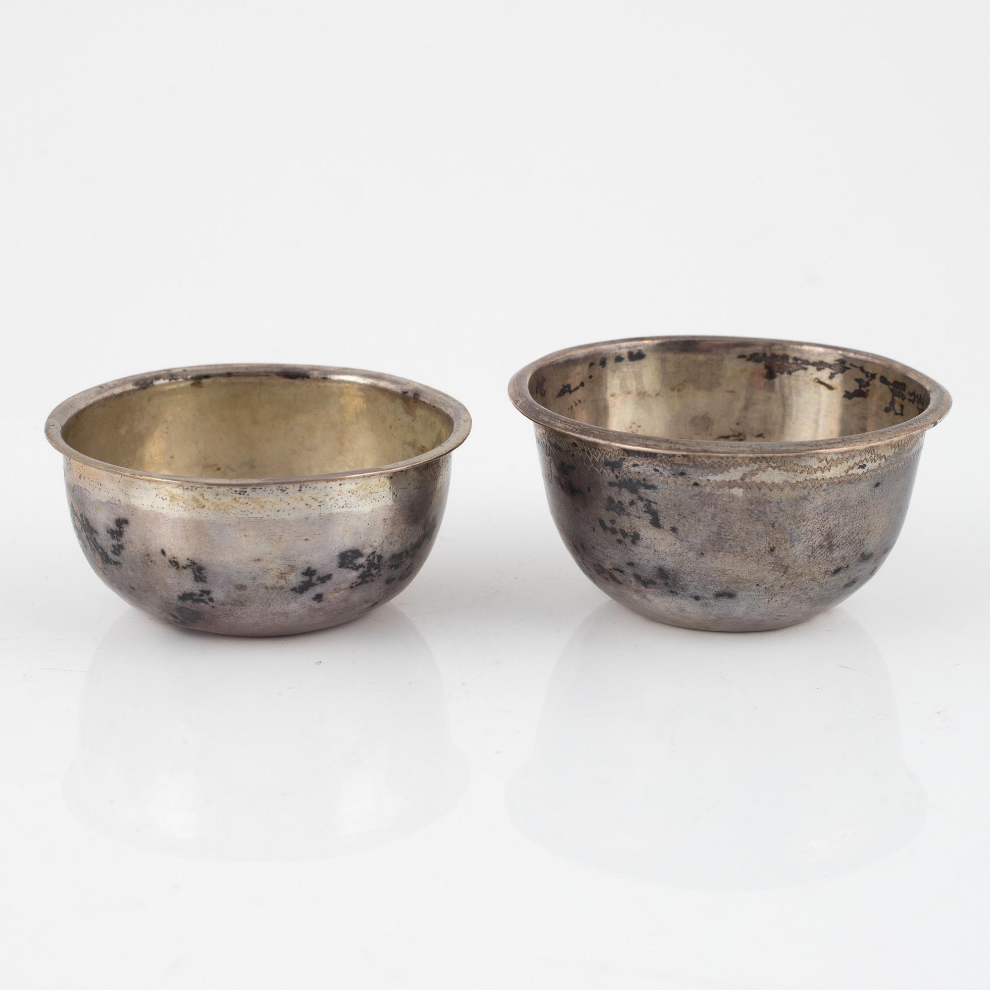 Parti silver, 5 delar, Sverige, 1700-1800-tal.