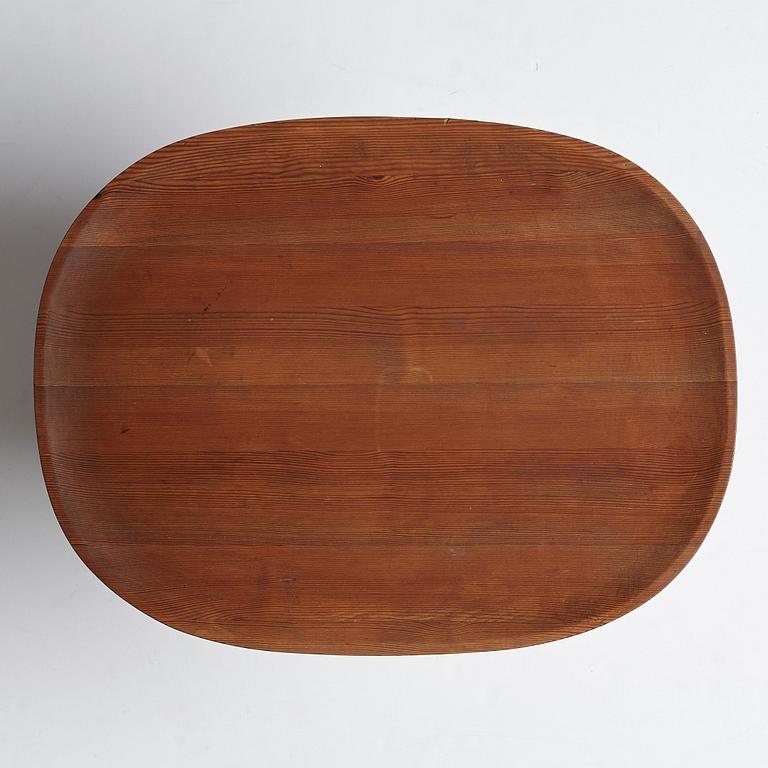Axel Einar Hjorth, a stained pine "Utö" table, Nordiska Kompaniet, Sweden 1930's.