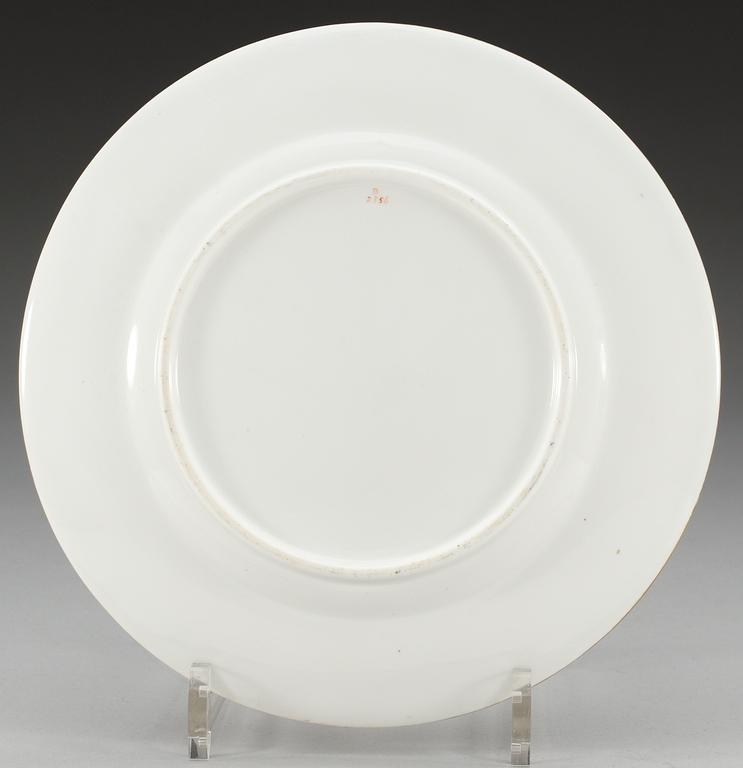 A set of 13 French Empire plates.