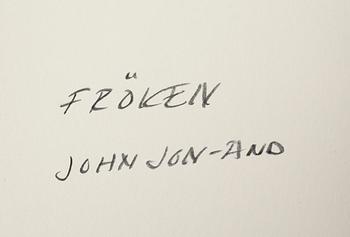 JOHN JON-AND, krita, stämpelsignerad.