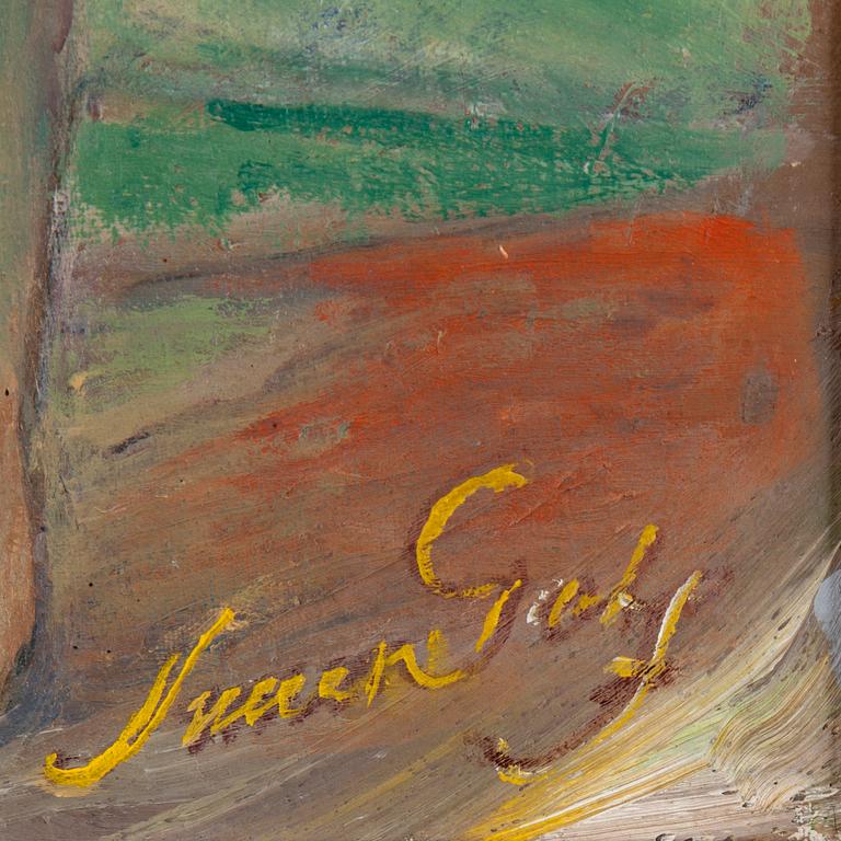 SIMON GATE, olja på duk, signerad Simon Gate.