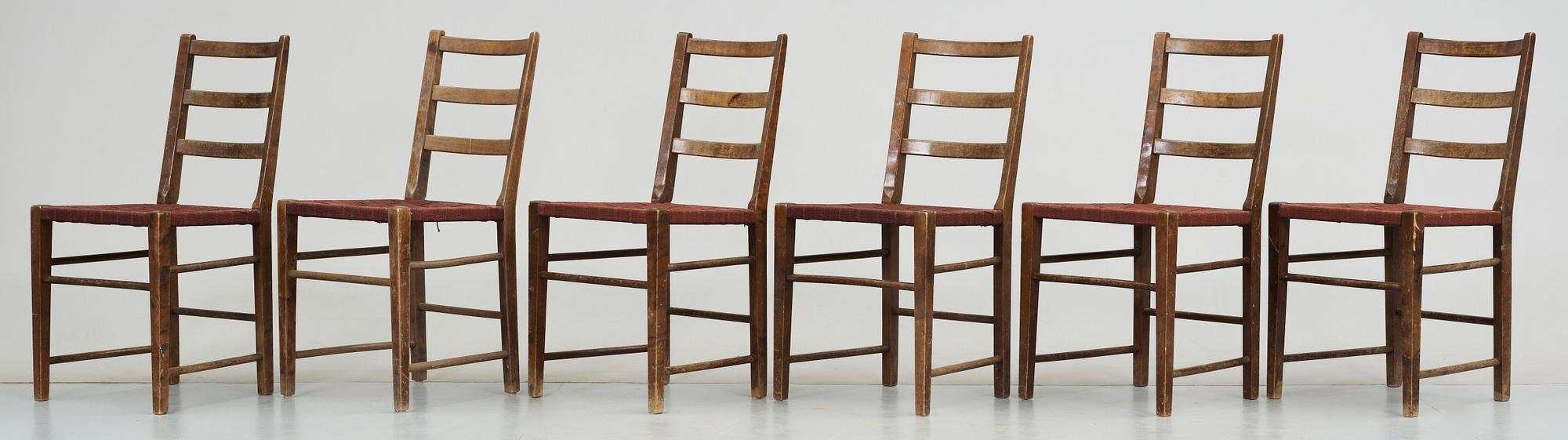 STOLAR, 6 st, modell 5645, Gemla, 1900-talets mitt.