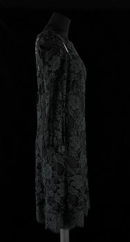 A 1970s black evening dress by Frank Usher.