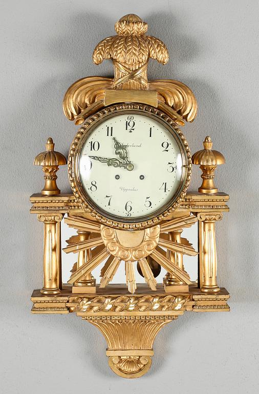 VÄGGPENDYL, gustaviansk stil, 1900-talets första hälft.