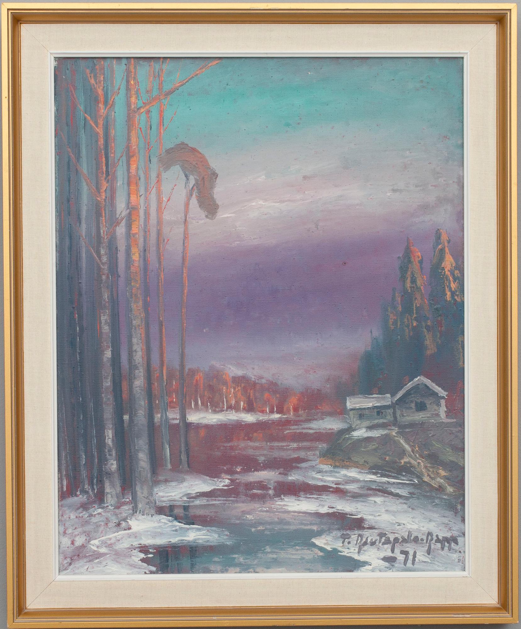 TAUNO RAUTAPALO-RAPP, olja på duk, signerad och daterad -71.