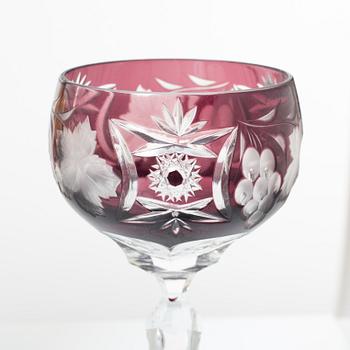 Wine glasses, 20th century (13 pcs).