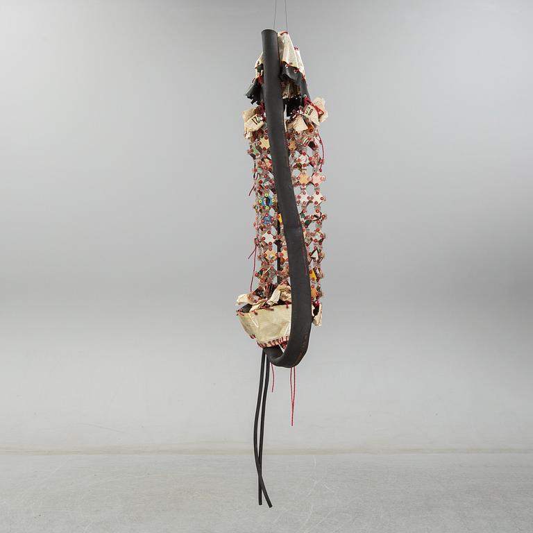 Carouschka Streijffert, skulptur, ur serien Ticketscollage.