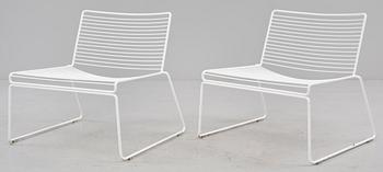 LOUNGEFÅTÖLJER, ett par, Hay, Danmark, 2000-tal.