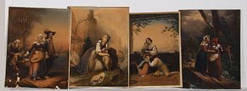 PARTI GRAFIK, ca 20 delar, 1600-1900-tal.