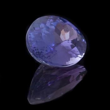 TANZANIT, oval fasettslipning, ca 4,17 ct.