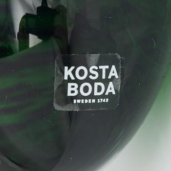 Bertil Vallien, 10 'Brains' glass sculptures, Kosta Boda, Sweden, signed.