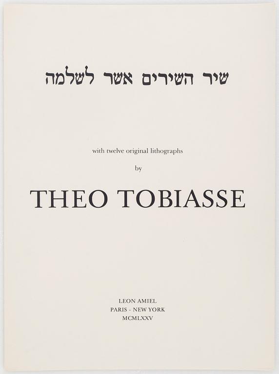 THEO TOBIASSE, lithographs in colour, 12, from "The song of songs of King Salomon", signed XXI/C.