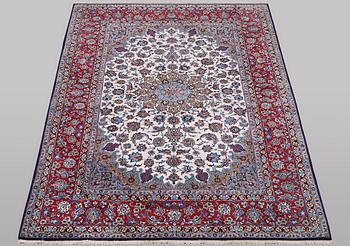 Matta, Isfahan, silkevarp och silkesinslag, ca 245 x 155 cm.