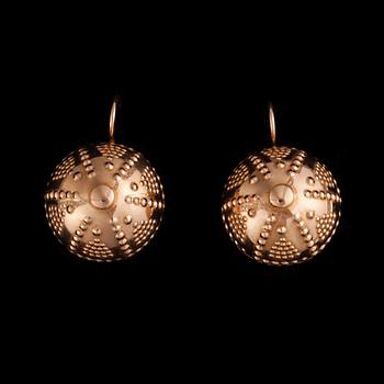 ÖRHÄNGEN, 14K guld, Kalevala Koru 1967. Vikt 9 g.