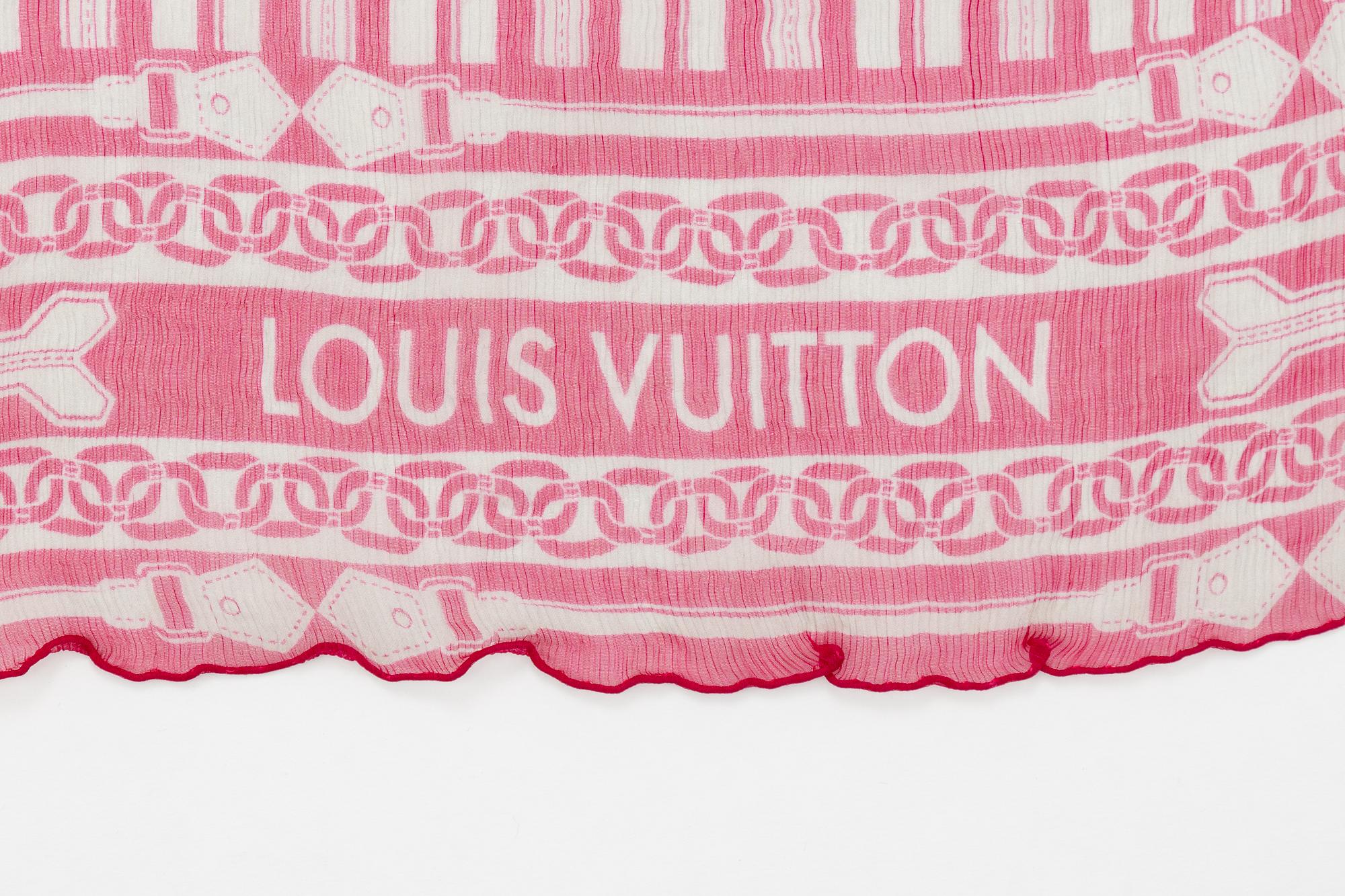 Louis Vuitton, a silk shawl.