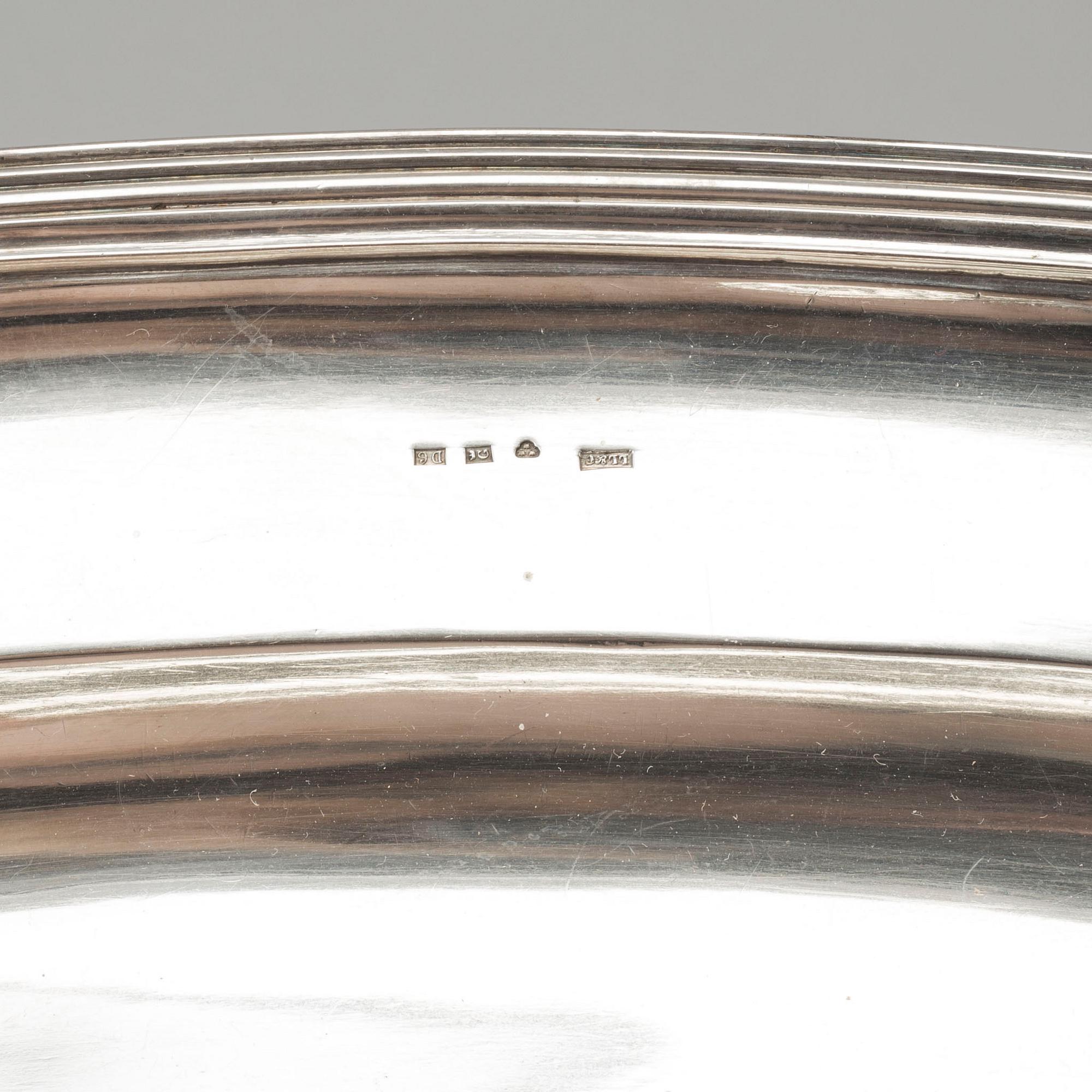 BRICKA, silver, Lars Larsson, Göteborg, 1882.