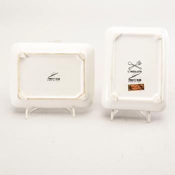 Piero Fornasetti, barrel, 3 pcs, Italy.