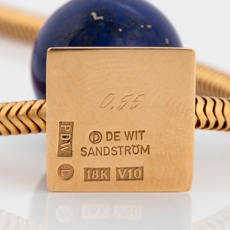 Peter de Wit, Margareth Sandström, a pendant, Linköping 1995, 18K gold and a total of 0,15 ct diamonds.