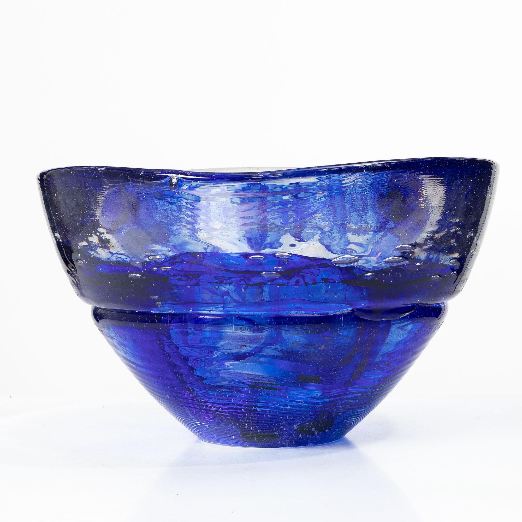Lars Hellsten, skål, glas, Orrefors 1994.