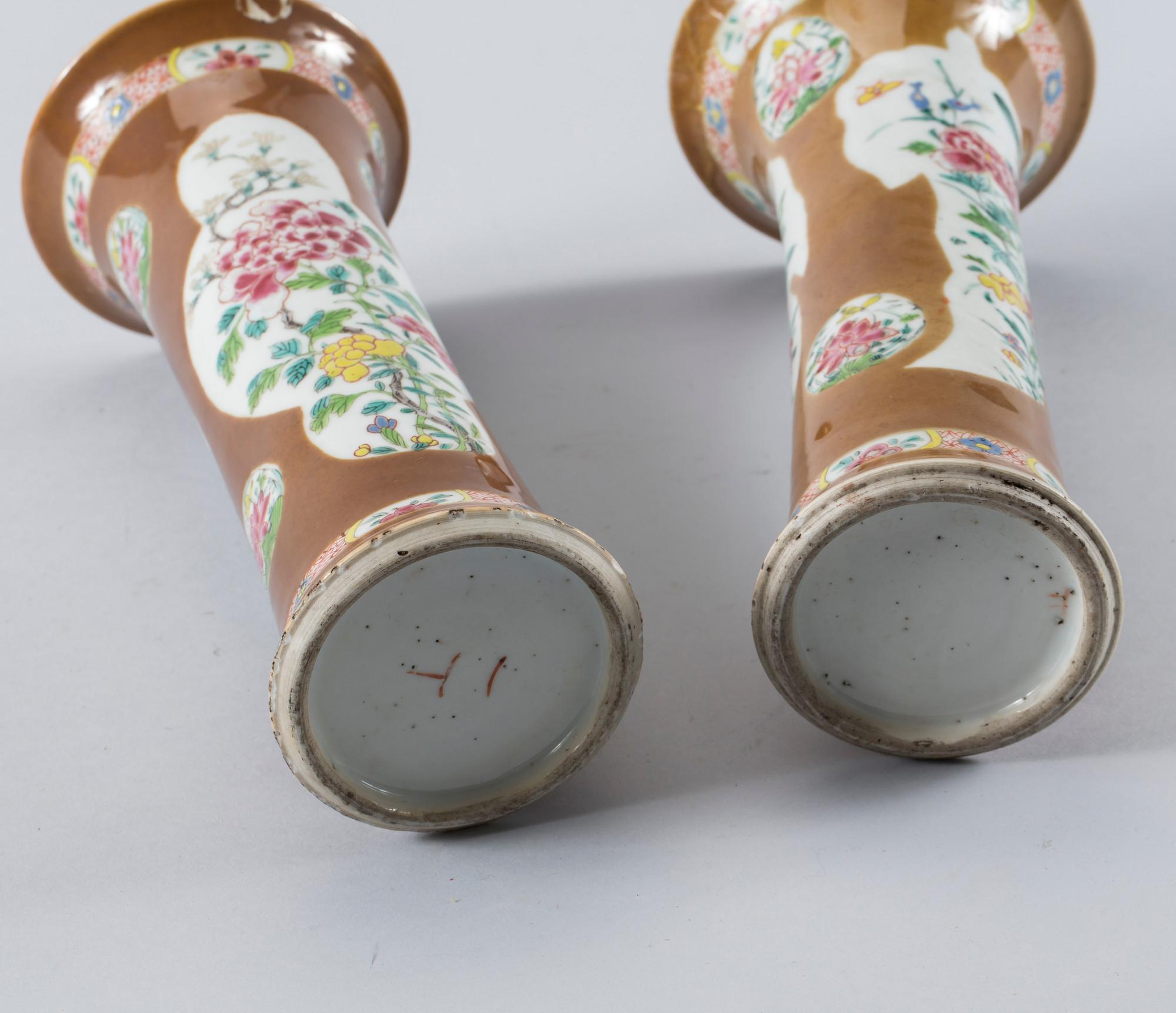 VASER, ett par, Kina Qianlong (1736-1795).