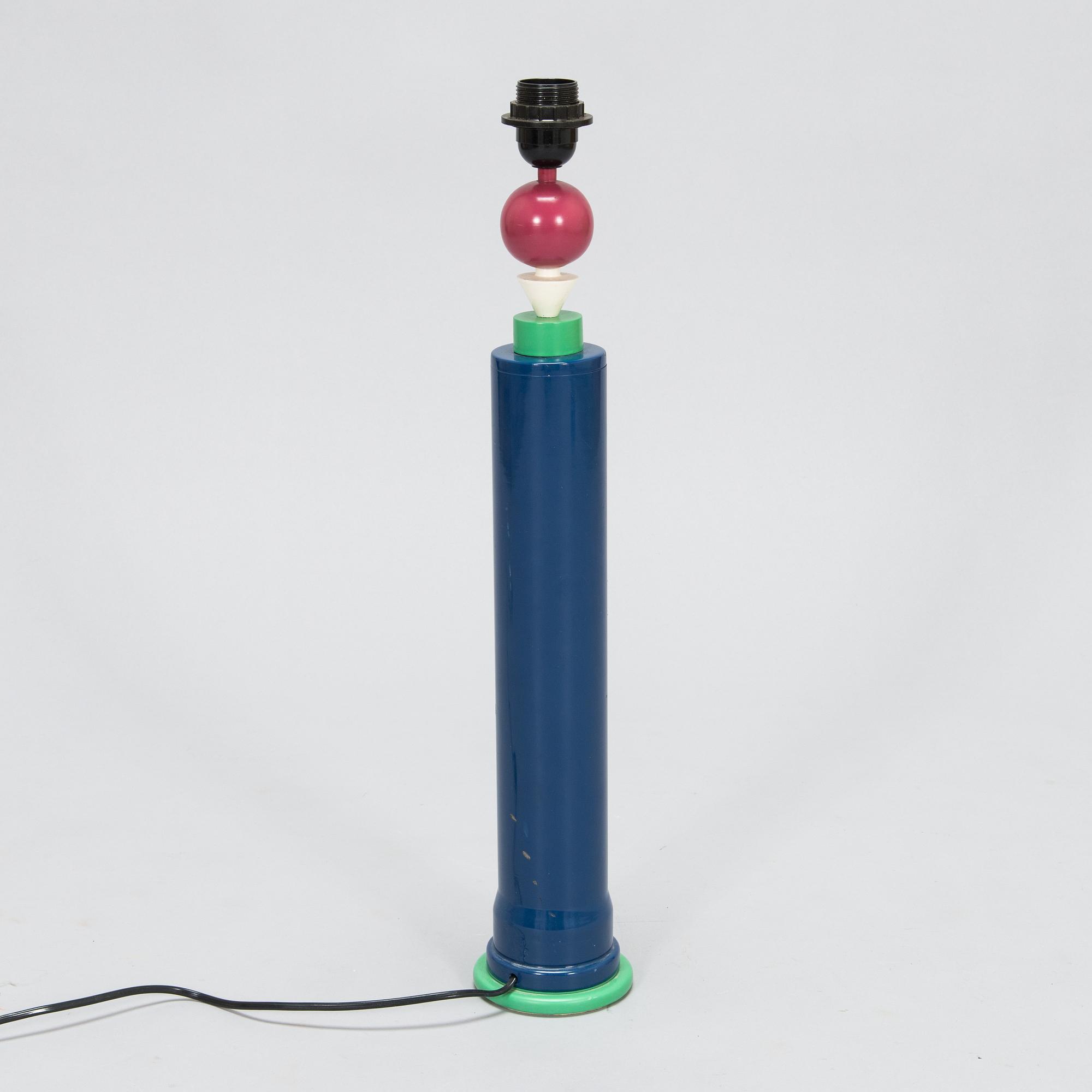 Olivier Villatte, a 1990's table lamp 'Memphis' France Olivier Villatte, a 1990's table lamp 'Memphis' France